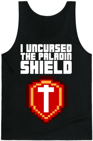 I Uncursed The Paladin Shield Tank Top - Emblem (484x484), Png Download