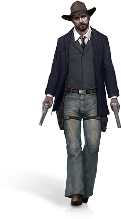 Illuminati Gunslinger Male - Gentleman (300x436), Png Download