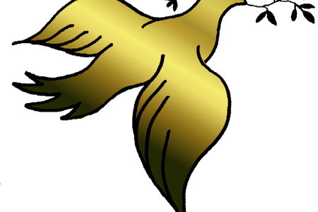 Full Hd Pictures Wallpaper » Clipart Of Doves - Holy Spirit Black And White Clip Art (450x300), Png Download