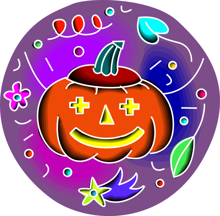 Vector Illustration Of Halloween Trick Or Treat Jack - Circle (713x700), Png Download