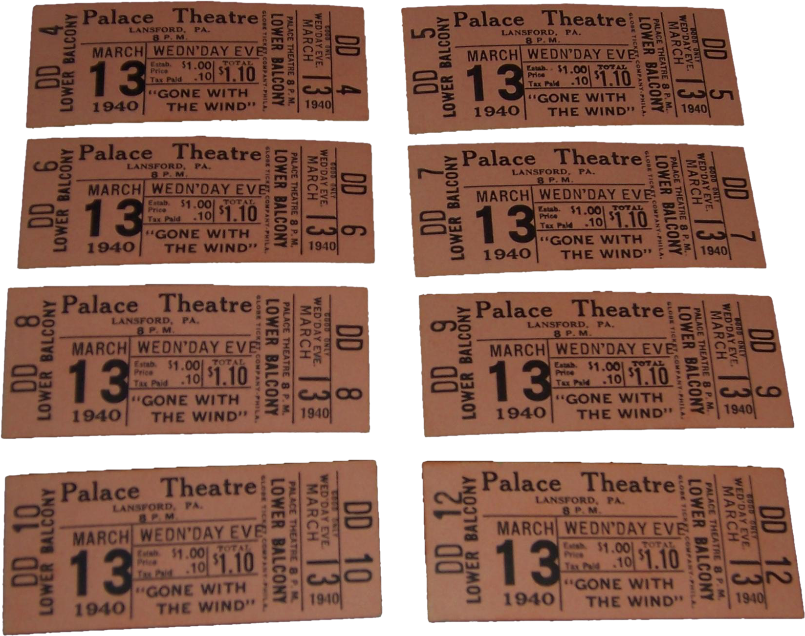 Eight Gone With The Wind Palace Theatre Movie Tickets - Movie Theater (1646x1646), Png Download