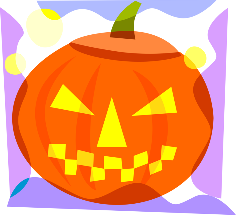 Vector Illustration Of Halloween Carved Pumpkin Jack - Calabazas Dia De Muertos (769x700), Png Download