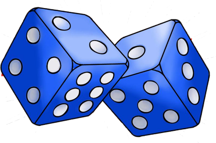Blue Dice Png Vector Royalty Free Stock - Blue Dice Png (903x600), Png Download