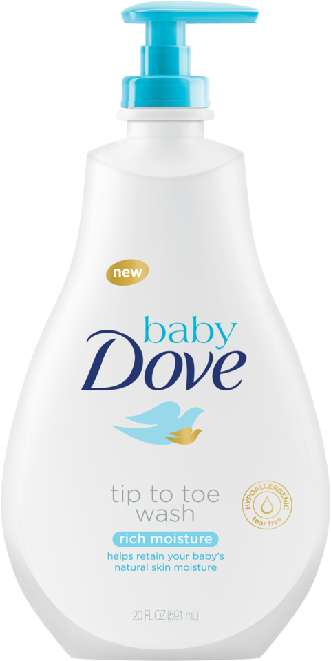 At A Glance - Dove Hair To Toe Baby Wash (960x960), Png Download