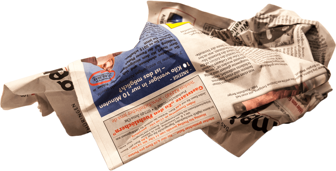 Old Torn Paper - Periodico Arrugado Png (1280x709), Png Download