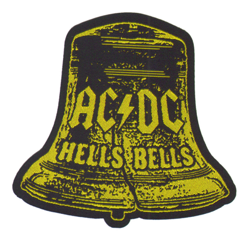 Ac/dc - Ac/dc Hells Bells Cut-out Patch Multicolour (600x600), Png Download