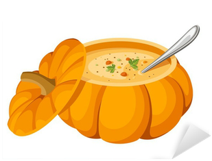 Soup In Pumpkin - Illustration (400x400), Png Download