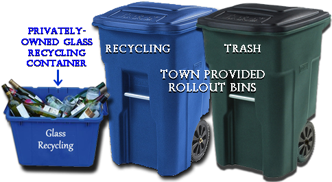 Three Recycle Bins - Recycling Bin (486x276), Png Download