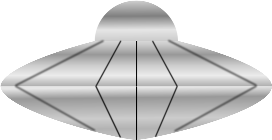 This Free Clipart Png Design Of Flying Saucer Platillo (900x474), Png Download