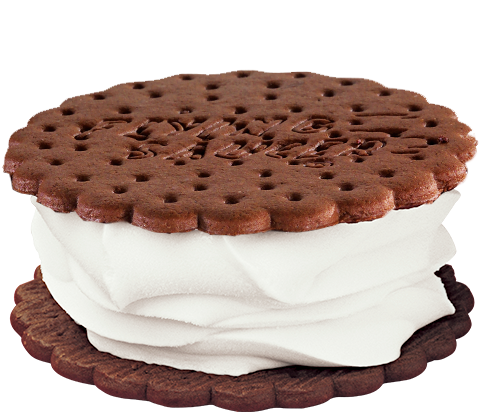 Chocolate Vanilla Ice Cream Sandwich - Carvel Ice Cream Sandwich (600x600), Png Download
