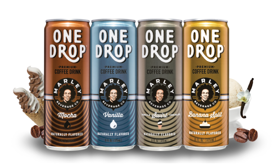 Bob Marley One Drop Premium Coffee Drinks 4 Flavor - Bob Marley One Drop Premium Coffee Drinks (mocha ) (900x550), Png Download
