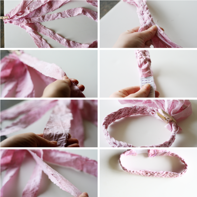Cut Out Six 1″ Strips From Your Fabric - Make Baby Hair Bands Step (800x800), Png Download