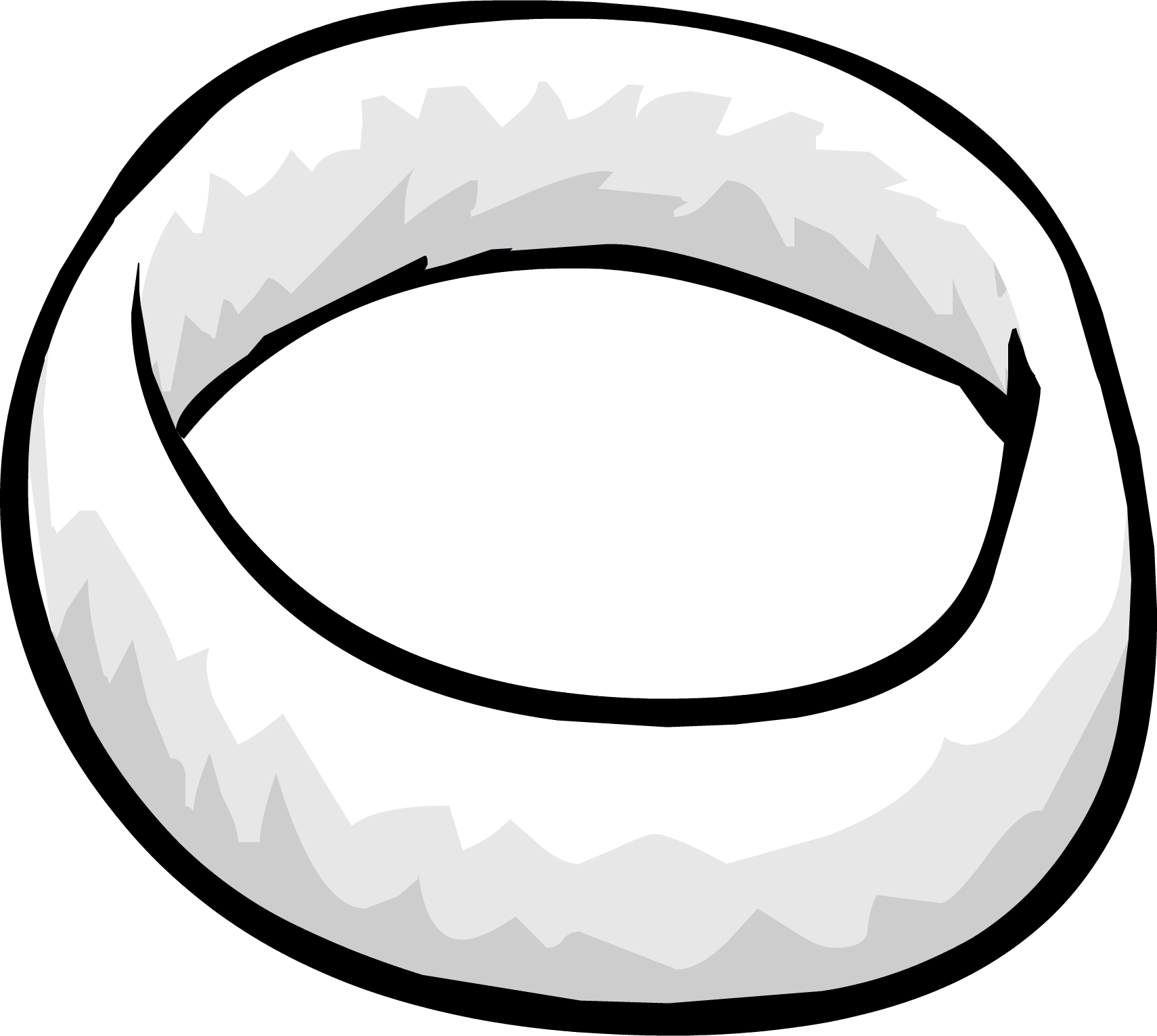 White Headband - Png - Club Penguin Headband (1710x1531), Png Download