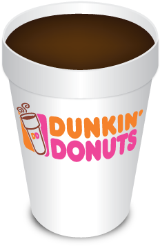 Dunkin Donuts Clipart Coffee Cup - Dunkin Donuts Coffee Vector (400x400), Png Download