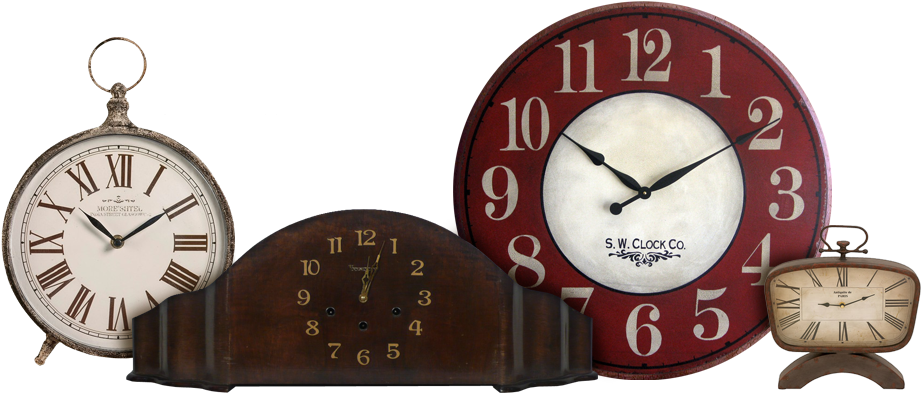 With Decades Of Experience In Clock And Barometer Repair, - Imax Home 97112 Norida Desk Clock Home Decor Clocks (1024x395), Png Download