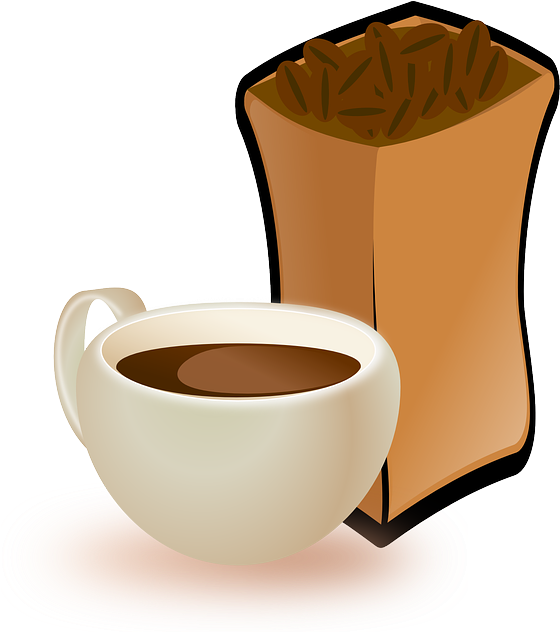 Cocoa Bean Clipart Coffee Bean - Coffee Beans Clip Art (571x640), Png Download