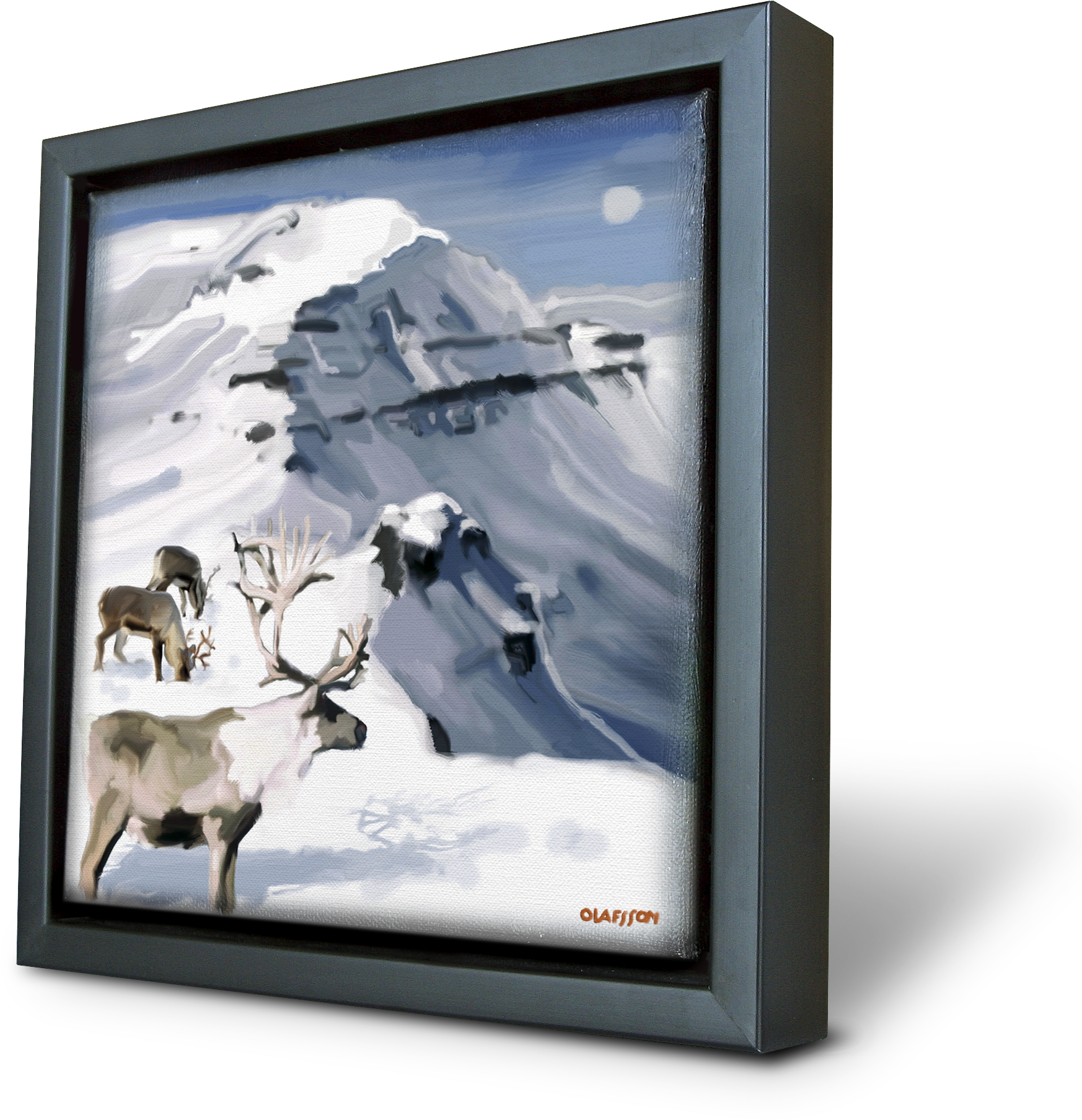 Hreindyr - Picture Frame (1900x1838), Png Download