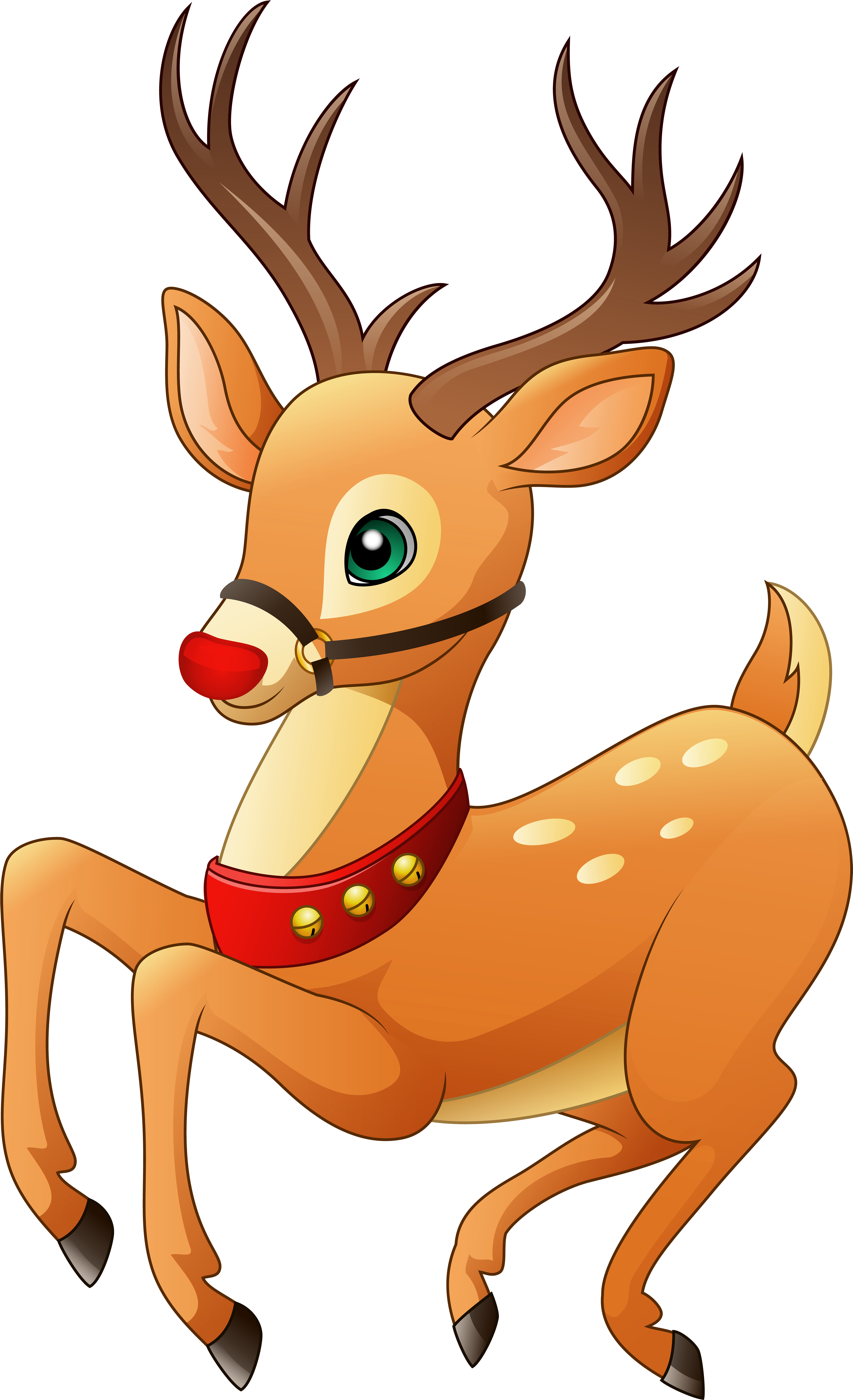 Rudolph Clipart (4873x8000), Png Download