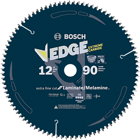 Pro1290lam - Bosch Dcb1260 Daredevil 12-inch 60-tooth Fine Finish (500x700), Png Download
