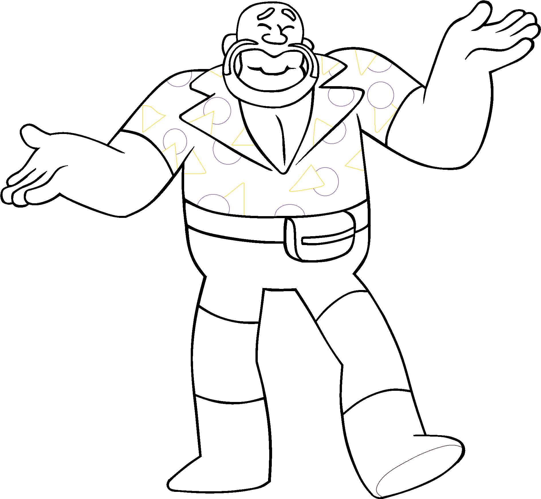 Mr Smiley Lines - Smiley Lines (2195x2048), Png Download