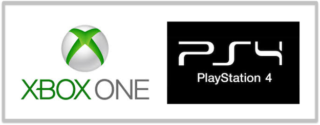 Xbox One Or Playstation 4 Png Logo - Xbox One Playstation 4 Logo (625x245), Png Download