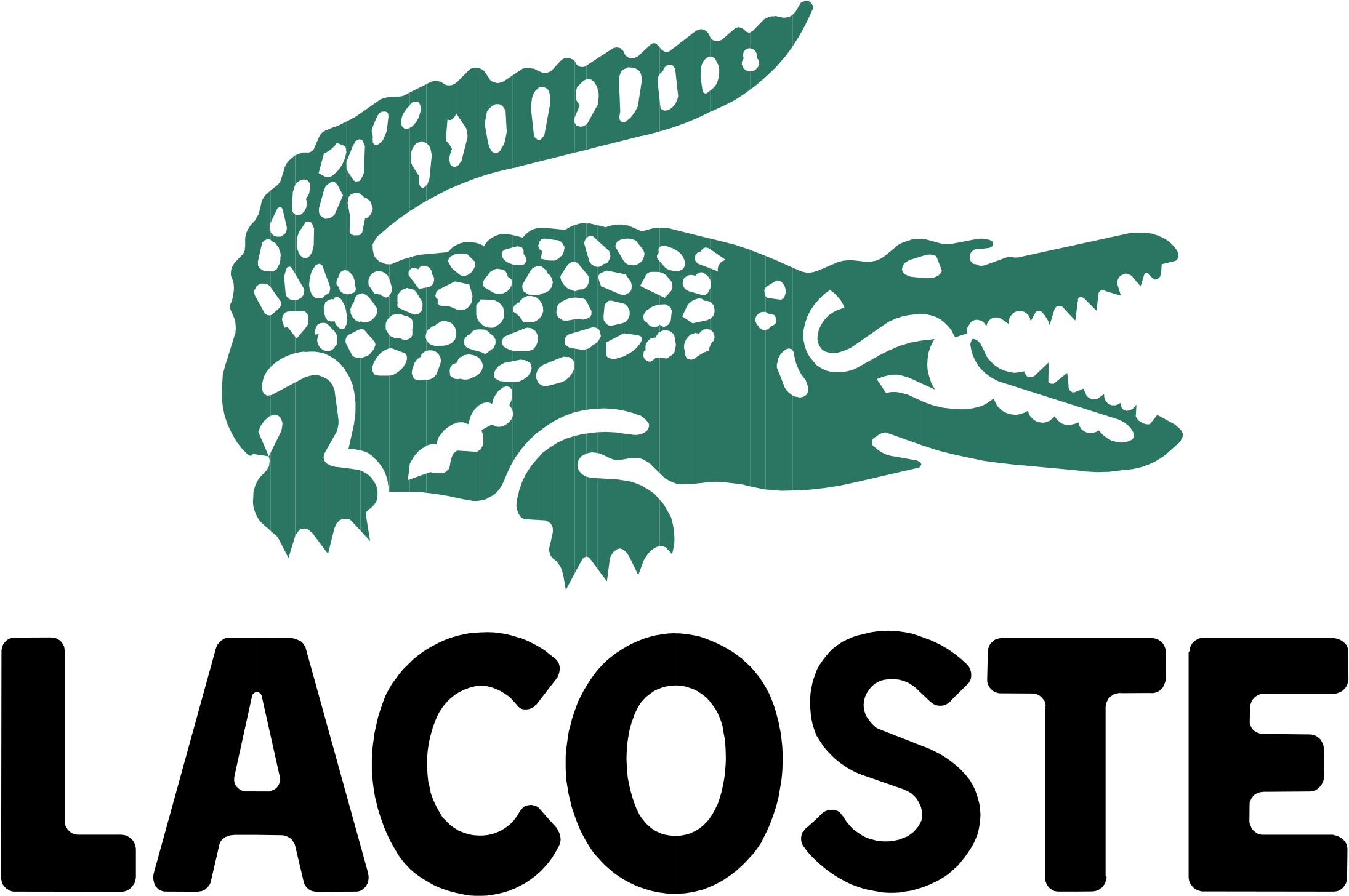 Lacoste Logo Png Transparent - Lacoste Logo Vector (2400x2400), Png Download