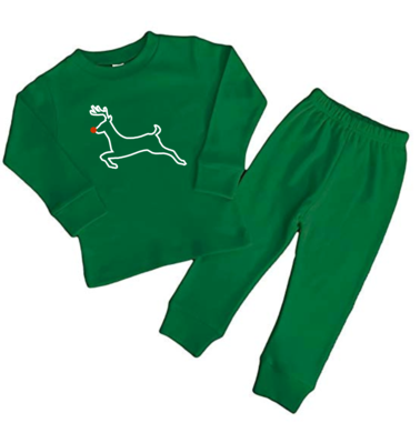 Rudolph Pajamas - Pajamas (378x390), Png Download