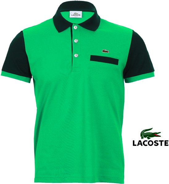 ~lacoste Slim Fit Two Tones Mint Green Color Polo - Two Color Polo Shirt (600x600), Png Download