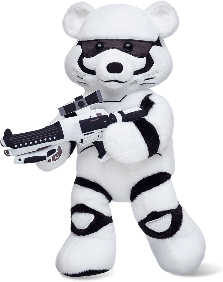 Build-a-bear Stormtrooper Bear - Star Wars Plush (743x939), Png Download