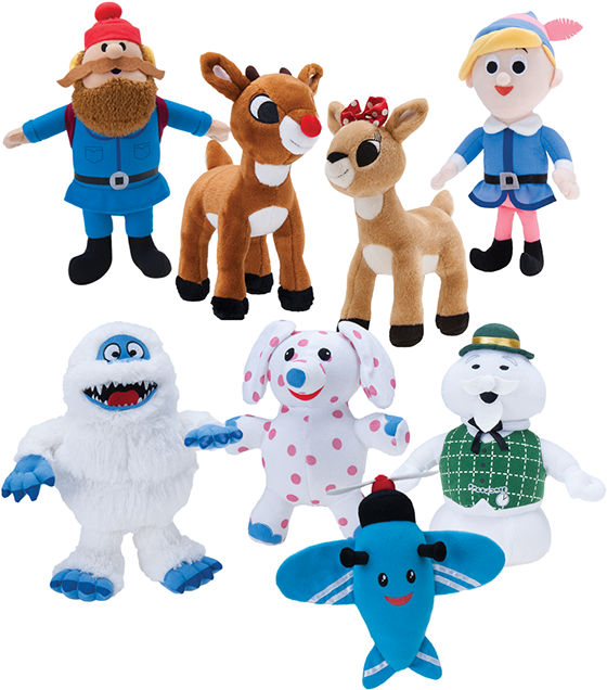 Rudolph The Red Nosed Reindeer Plush Toys (582x680), Png Download