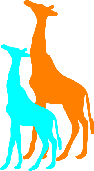 Giraffe Vector (324x589), Png Download