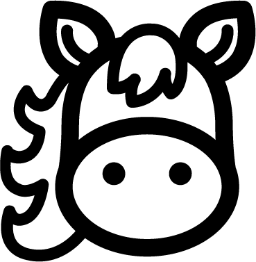 Horse - Drawing (369x377), Png Download