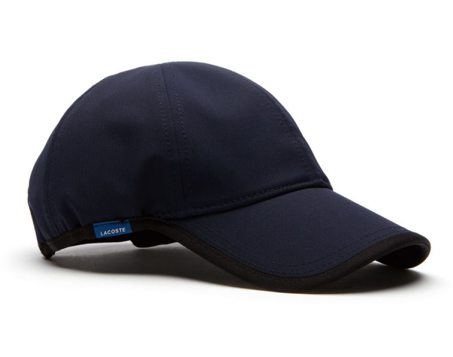 Lacoste Cap Navy - Lacoste Men's Texturized Cap Size L Army/black (900x1163), Png Download