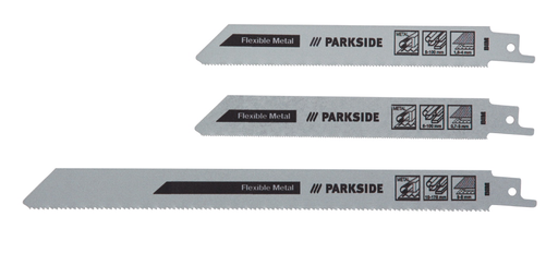Reciprocating Saw Blades, Universal - Parkside Säbelsägeblattset Pfsz 3 A1 - Weitere Sägen (500x500), Png Download