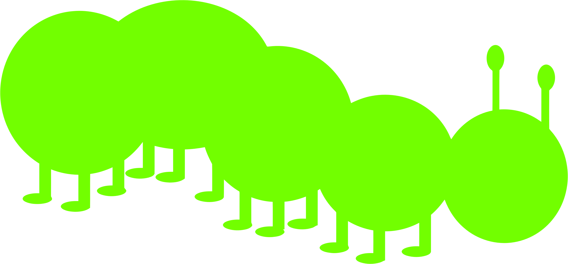 Caterpillar Silhouette Computer Icons Drawing Logo - Caterpillar Silhouette (1611x750), Png Download