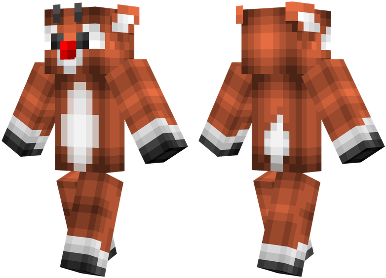Rudolph - Rudolph Minecraft Skin (804x576), Png Download