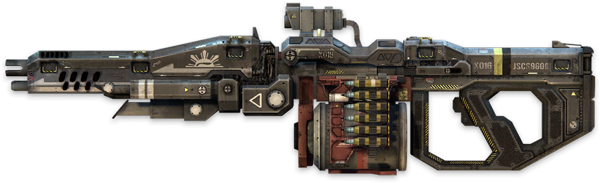 Xo-16 Chaingun - Titanfall Xo 16 (912x304), Png Download