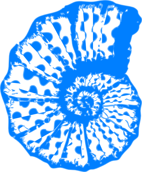 Blue Shell Clip Art (492x595), Png Download