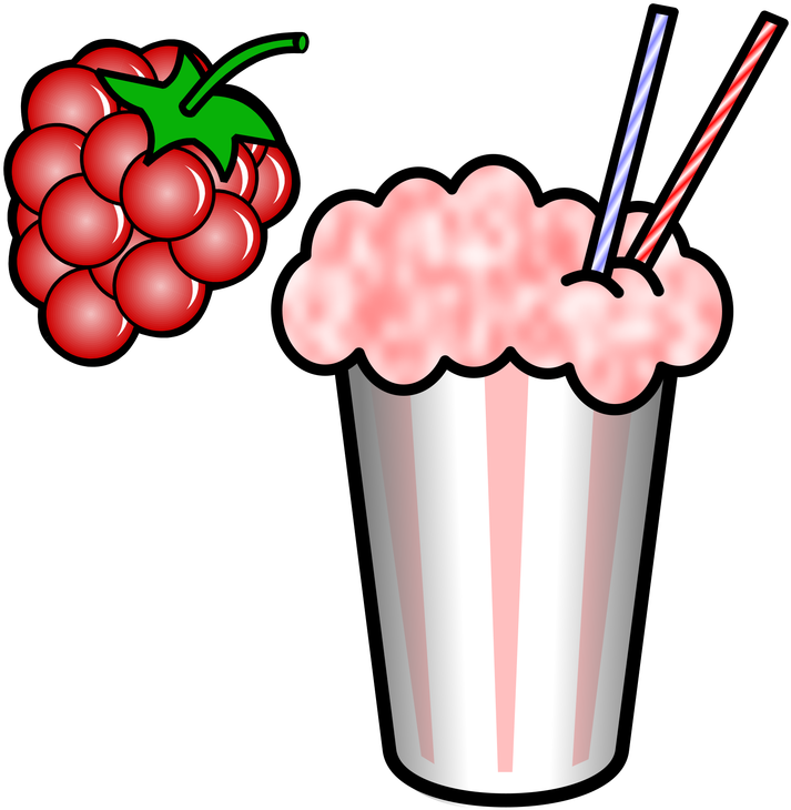 Milk - Banana Milkshake Clipart (748x800), Png Download