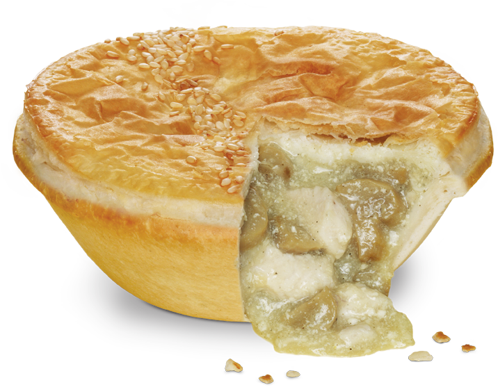 Chicken And Mushroom Pie Png (716x557), Png Download