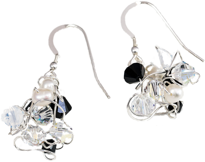 Desert Night Sky Earrings - Earring (744x800), Png Download