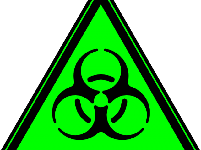 Biohazard Symbol Clipart Green - Biohazard Sign (640x480), Png Download