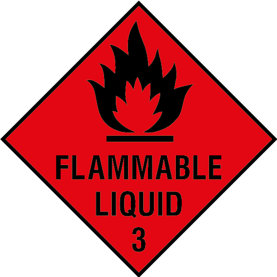 Flammable Liquid Sign - Dangerous Goods Stickers Australia (567x567), Png Download
