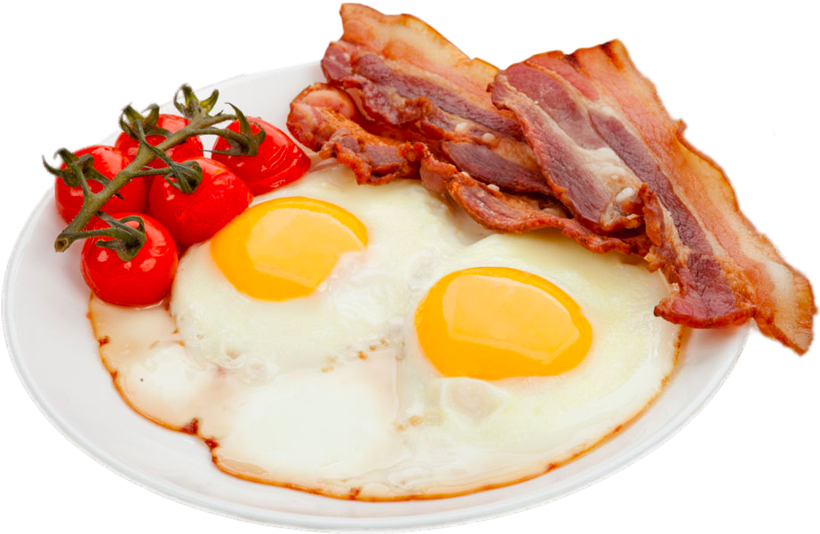 Bacon And Eggs Png - Fried Egg (1000x692), Png Download