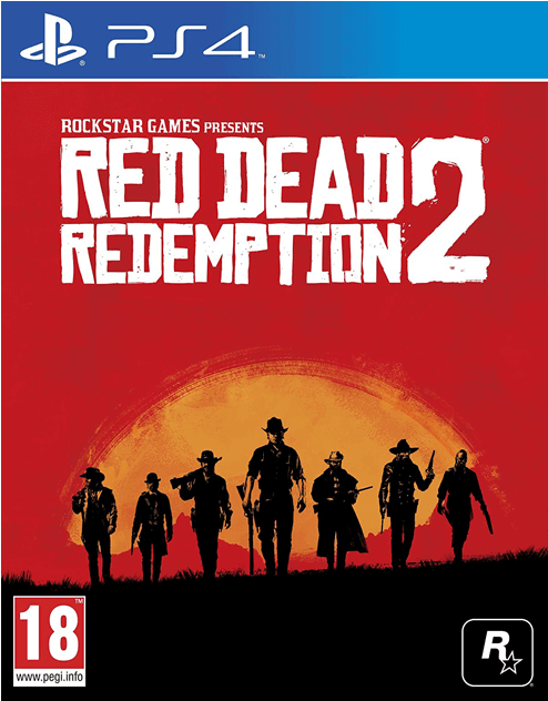 Red Dead Redemption 2 Logo Png - Red Dead Redemption 2 Cover Ps4 (552x700), Png Download
