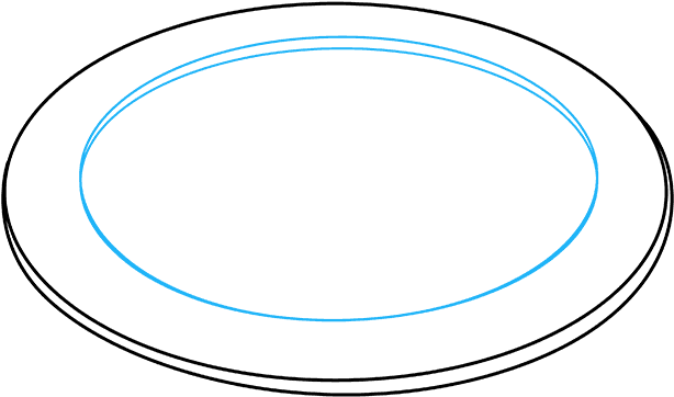 How To Draw Bacon And Eggs - Circle (680x678), Png Download