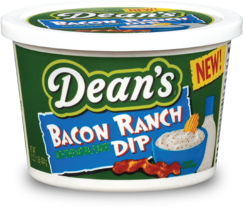 Dean's Dip - Bacon Ranch - Deans Bacon Ranch Dip (846x728), Png Download