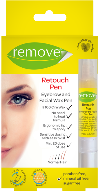 Remove Eyebrow Facial Wax Pen Organic Cire Wax Retouch - Eyebrow (724x1024), Png Download