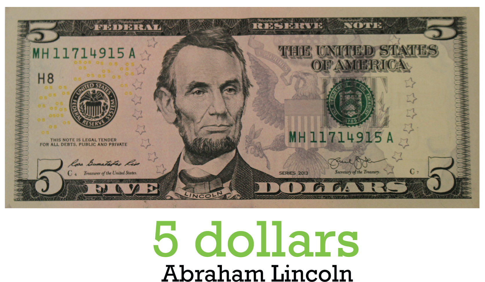 5 Dollar Png - Nota De 100 Dolares (1671x1026), Png Download