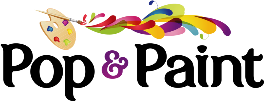 Paint And Wine Logo (1000x454), Png Download